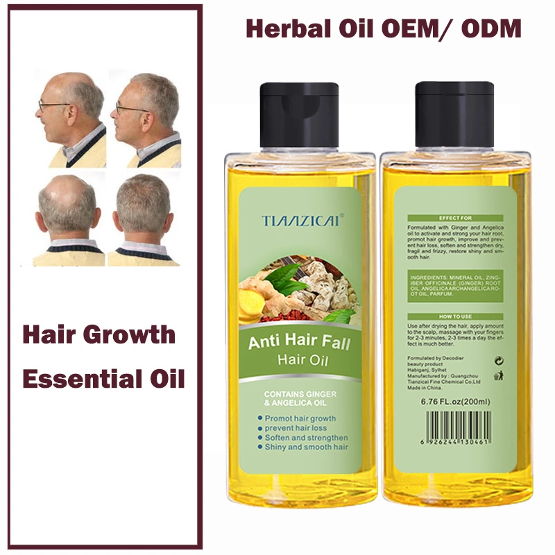 Essential Oils Argan Serum Ginger Growth Oil 7days Hair Loss Treatment Factory Hair Oil
