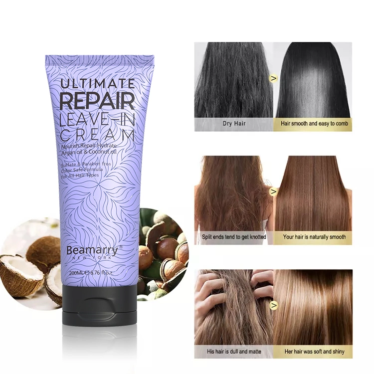 Top 10 Hair Care Products Private Label OEM ODM China Wholesale Cosmetics Ultimate Repair Leave-in Cream