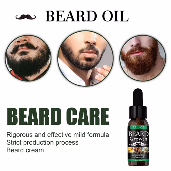 Free Sample Private Label Mens Beard Oil Growth 100% Natural