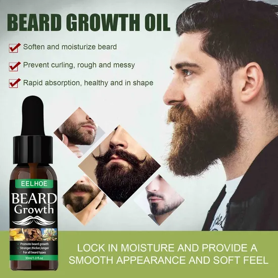 Free Sample Private Label Mens Beard Oil Growth 100% Natural