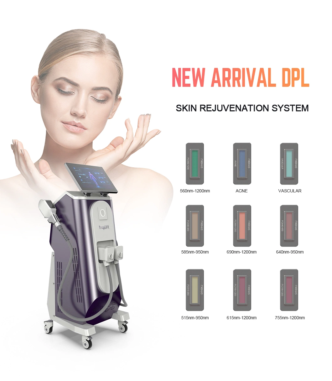 Dpl IPL Shr Laser Nail Guns Skin Care Products with Price LED Face Skin Care Light Machine
