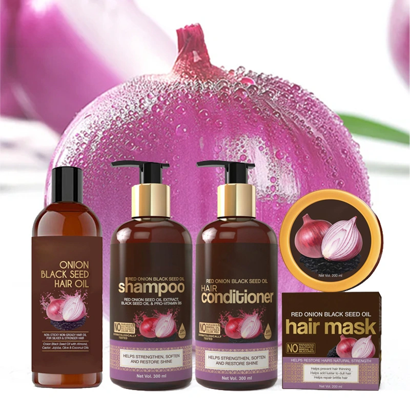 Hair Growth Onion Shampoo and Conditioner Set Treatment Herbal Best Shampoo Organic Argan Oil