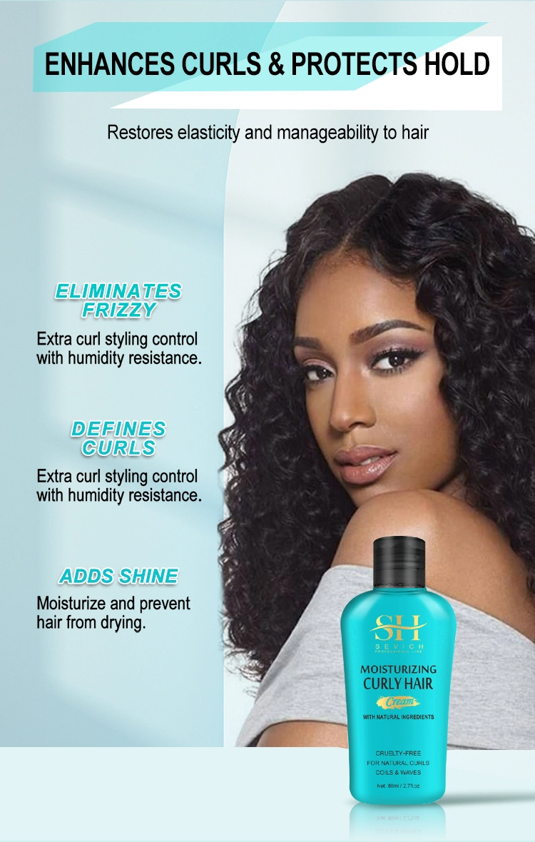 Sevich Hair Care Products Leave in Curl Cream Private Label Smoothing Moisturizing Hair Cream Curly Cream Curl Activator