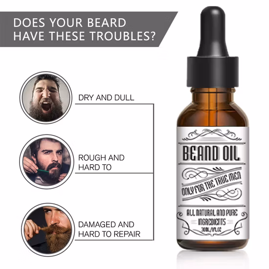 High Quality 100% Pure Natural Organic Hair Growth Essential Oil Best Beard Growth Oil Hair for Men