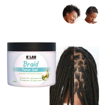OEM Low MOQ Edge Braids Extensions for Relaxed Natural Africa Hair Braid Gel