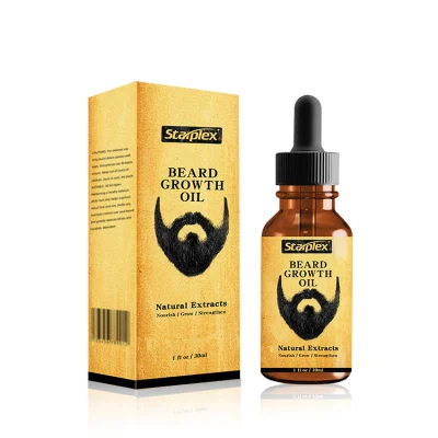 Starplex 30ml Private Label Natural Organic Moisturizing Smooth Beard Care Growth Oil for Men