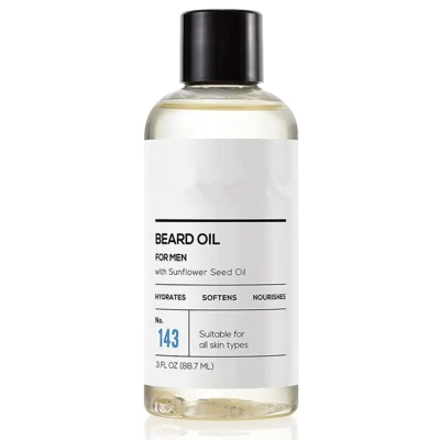 OEM Custom Nourish Beard Oil for Men with Sunflower Seed Oil