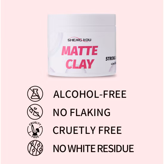 Hair Styling Clay Men Edge Control Strong Hold Hair Clay Private Label