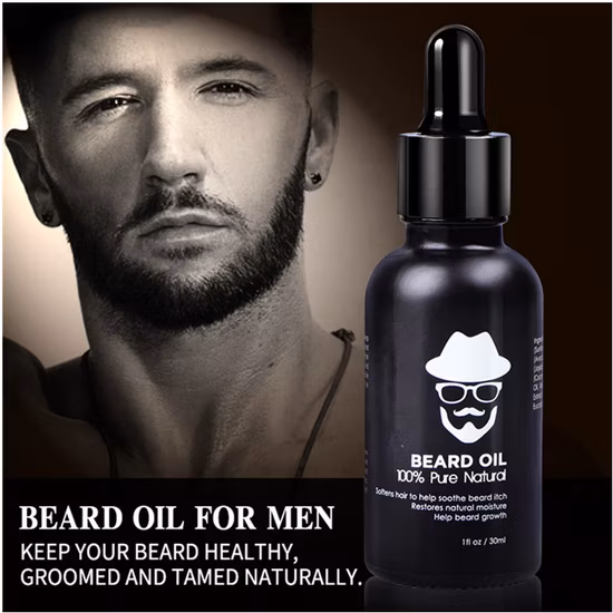 Customized Growth Ingredient Kit Label Beard Care Set Beard Oil Private Label Organic