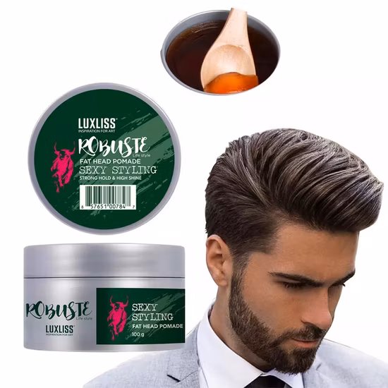 Man Hair Styling Products Hair Wax Hold Strong 48 Hours and Wash out Easily Gel Pomade